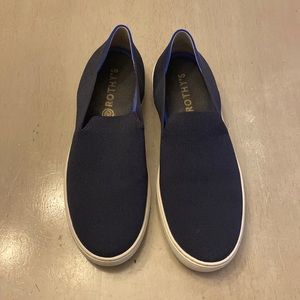 Navy blue, slip on sneaker/loafer, size 10.5 Rothy’s